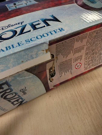 OUTLET Hulajnoga dwukołowa Kraina Lodu Disney składana z regulowaną kierownicą Frozen USZKODZONE OPAKOWANIE