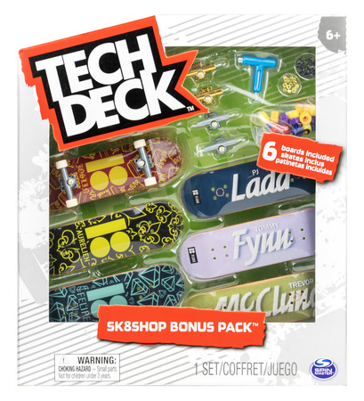 Fingerboard Tech Deck Deskorolka Bonus Pack Planb Sk8shop + Akcesoria 6 Szt