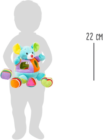 Pluszowy sorter kształtów Myszka