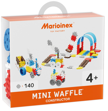 Klocki konstrukcyjne Mini Waffle Konstruktor 140 elementów Marioinex