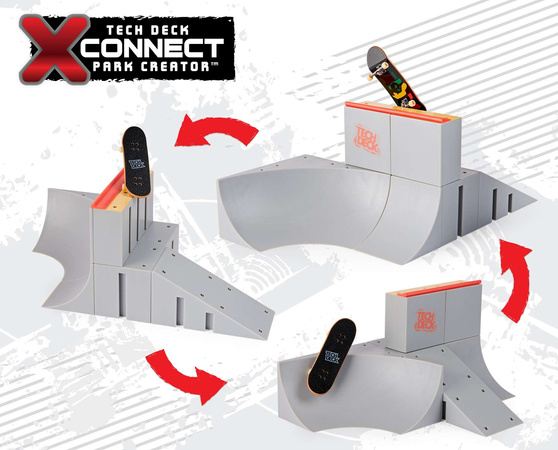 Tech Deck fingerboard zestaw rampa Bowl Builder + deskorolka