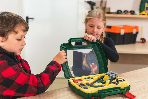 Auto Do Skręcania Z Wkrętarką Bosch W Walizce Dla Dzieci Klein