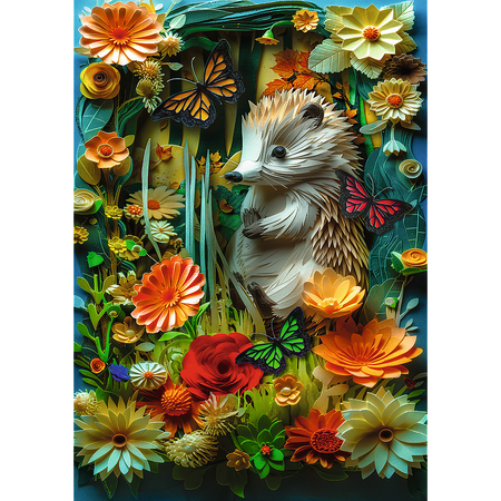 Trefl Puzzle 1000 elementów Jeż 3D 40 Rocznica