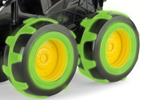 Tomy John Deere Traktor Monster święcące opony