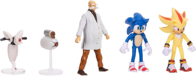 Zestaw figurek Sonic 3 The Hedgehog 5 elementów Movie Collection 3+