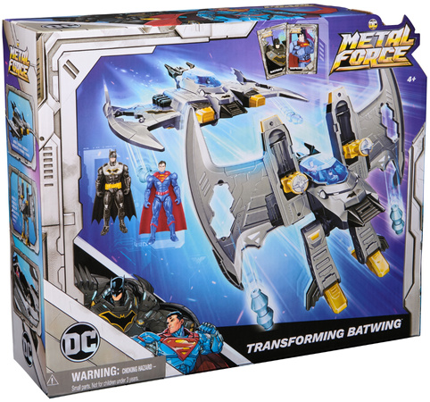 DC Comics Zestaw Metal Force Transforming Batwing Batman Superman Mech 30cm