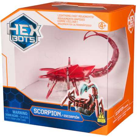 Hex Bots Ruchoma Figurka Scorpion Czerwony Zabawka Sensoryczna Światło