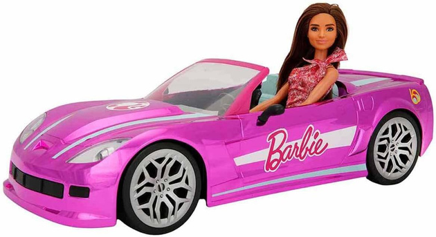 Zdalnie Sterowany różowy Kabriolet Barbie auto RC Dream Car 38 cm