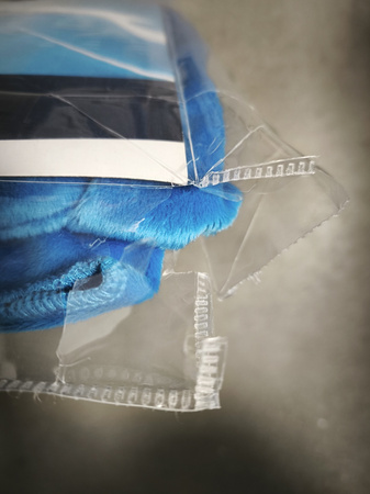 OUTLET Strój karnawałowy Sonic dla chłopca dziewczynki Jeż Kostium Przebranie 125-135 cm (7-8 lat) NIEKOMPLETNY