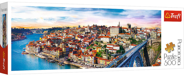 Puzzle Porto Portugalia panorama 500 elementów Trefl