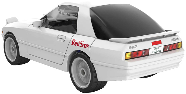 Klocki Konstrukcyjne CaDA Initial D auto Mazda RX-7 FD3S + Toyota AE86 Trueno samochódy 484 elementy