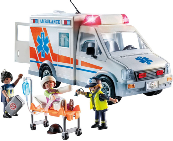 Playmobil City Action Karetka pogotowia ze światłem i dźwiękiem 63 elementy