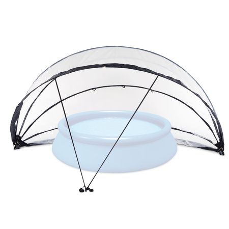 Uniwersalne zadaszenie kopuła naziemna do basenu ogrodowego ECO 550cm