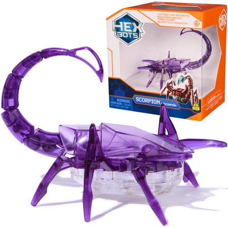 Hex Bots Ruchoma Figurka Scorpion Fioletowy Zabawka Sensoryczna Światło