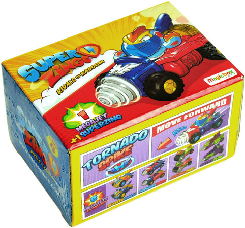 Zestaw 4 SZTUKI Magic Box Super Zings Seria 4 pojazd MegaJet + figurka SuperZings