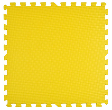 Żółta Mata piankowa podłogowa Humbi 120x120 Duże puzzle piankowe wodoodporne bezpieczne 4 szt. żółty