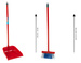 Zestaw do sprzątania Szufelka z kijem i miotła Vileda dla dzieci Klein 6744