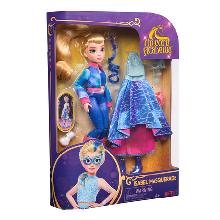 Unicorn Academy Zestaw Lalka Isabel Masquerade + dodatkowy strój