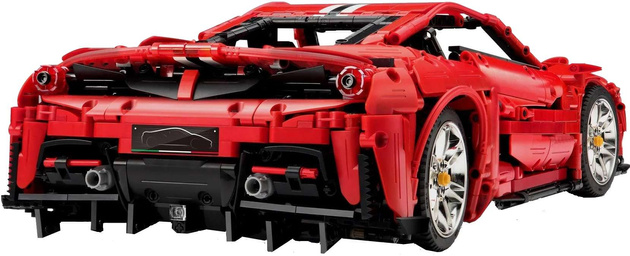 Klocki konstrukcyjne CaDA Master Zdalnie sterowane duże auto sportowe 52 cm Italian Super Car Samochód Pojazd wyścigowy 3187 elementów RC