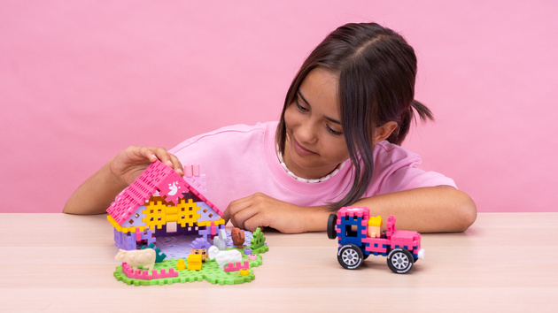 Klocki konstrukcyjne Mini Waffle Farmer Urocze Ranczo 112 elementów Marioinex