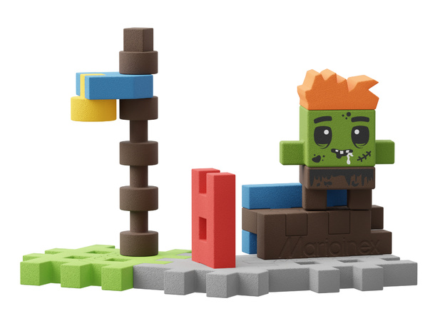 Klocki konstrukcyjne Mini Waffle Surprise Tajemnicza Figurka w saszetce Marioinex