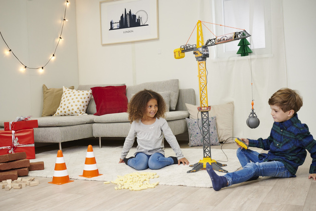 Duży Dźwig Żuraw zdalnie sterowany 110 cm obrotowe ramię + pilot