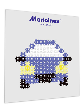 Klocki konstrukcyjne Micro Waffle duży zestaw 817 elementów Marioinex