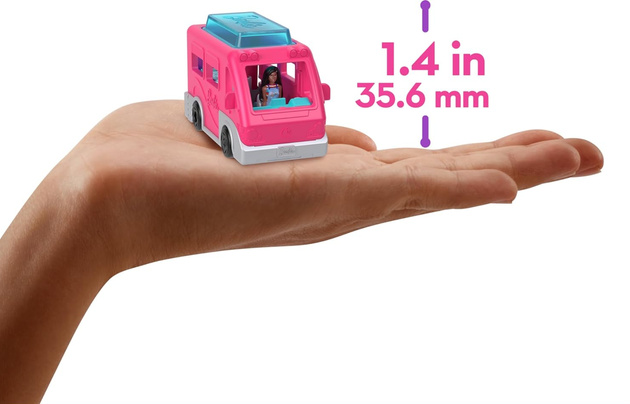 Barbie Mini BarbieLand Mini DreamCamper z basenem Auto Kempingowe + figurka