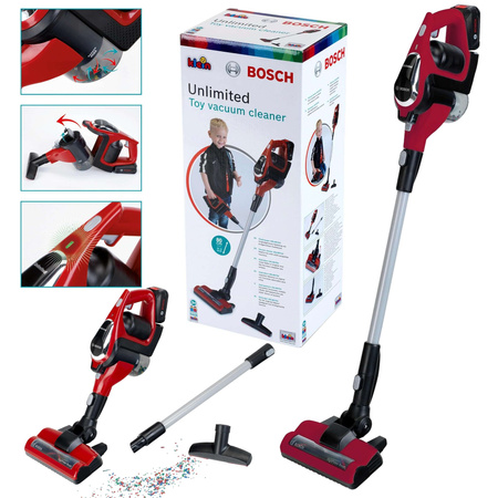 Czerwony Odkurzacz pionowy Bosch "Unlimited" dla dzieci