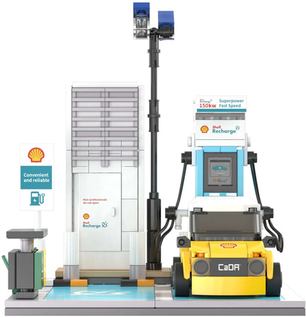 Klocki Konstrukcyjne Zestaw CaDA Shell Stacje paliw, Myjni samochodowe 2519 elementy