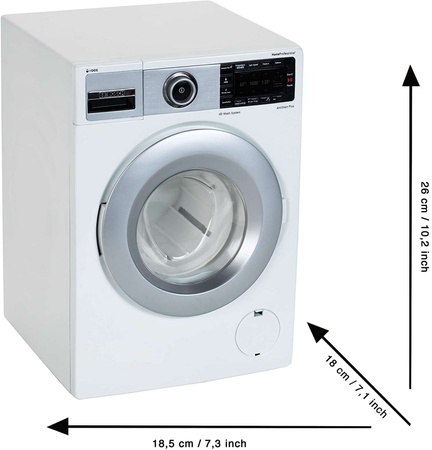 OUTLET Duża Pralka Bosch dla dzieci z przepływem wody światłem dźwiękiem Klein USZKODZONE OPAKOWANIE