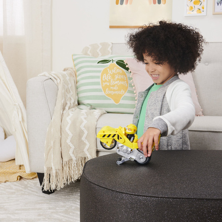 Psi Patrol 2w1 Rubble Deluxe Moto Pups Motopieski Żółty Motocykl Motor Pojazd + figurka