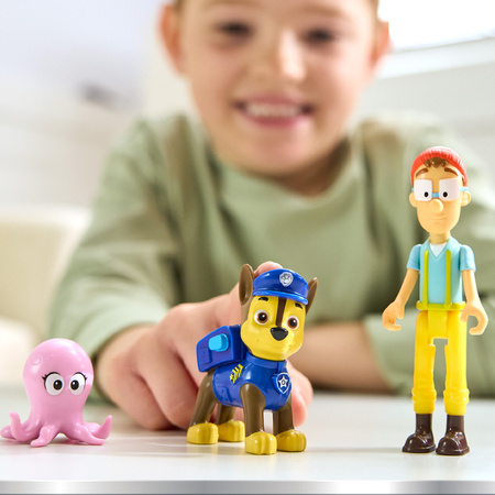 Psi Patrol 3 Figurki Kapitan Turbot Ośmiorniczka Zestaw Zatoka Przygód