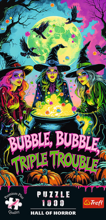 Trefl Puzzle 1000 elementów Hall of Horror Potrójne kłopoty
