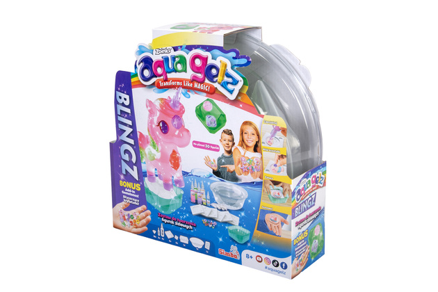 Aqua Gelz Duży Zestaw Kreatywny Deluxe Blingz błyszczące kryształki