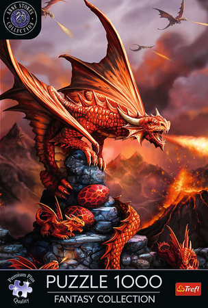 Puzzle 1000 Fantasy Collection Ognisty Smok Trefl Anne Stokes Collection 12+