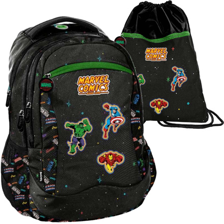 Paso Plecak szkolny wielokomorowy BeUniq Marvel Comics