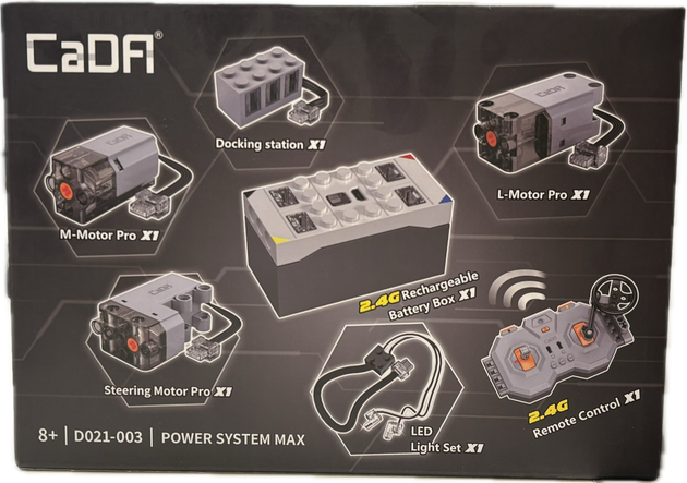 Klocki CaDA Zestaw Power System MAX Napęd do zdalnego sterowania pojazdów D021-003