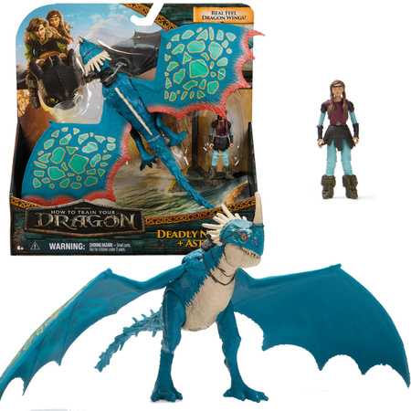 Jak wytresować smoka zestaw figurek Deadly Nadder i Astrid