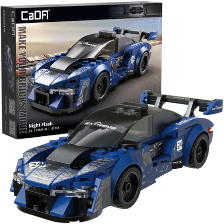 Klocki Konstrukcyjne CaDA zestaw samochodów: Night Flash, Velocity Hurricane, Triumph Legend, Supersonic Star 614 el.