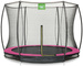 Trampolina ogrodowa z siatką zabezpieczającą Sillhouette 244 cm różowa