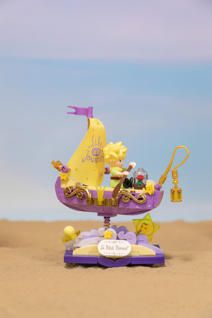 Klocki konstrukcyjne Pantasy Mały Książę Łódź Starry Ride Boat Le Petit Prince 114 elementów