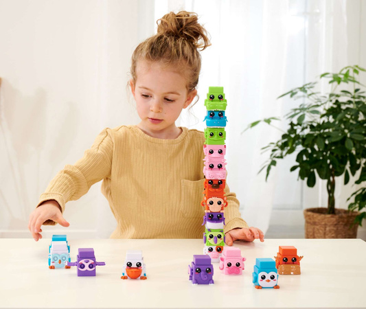 Bloxies 2 figurki kostki zwierzątek z ruchomymi elementami pojedynczy element seria 1