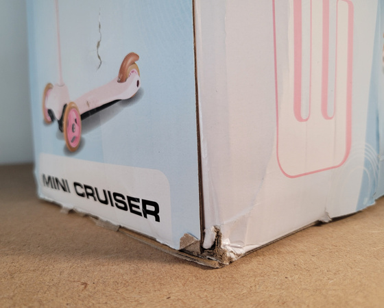 OUTLET EVO Regulowana Trójkołowa Hulajnoga dla Dzieci z Koszyczkiem Mini Cruiser Basket Różowa USZKODZONE OPAKOWANIE