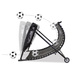 Innowacyjny rebounder Kickback do gry w piłkę nożną 124x90 cm