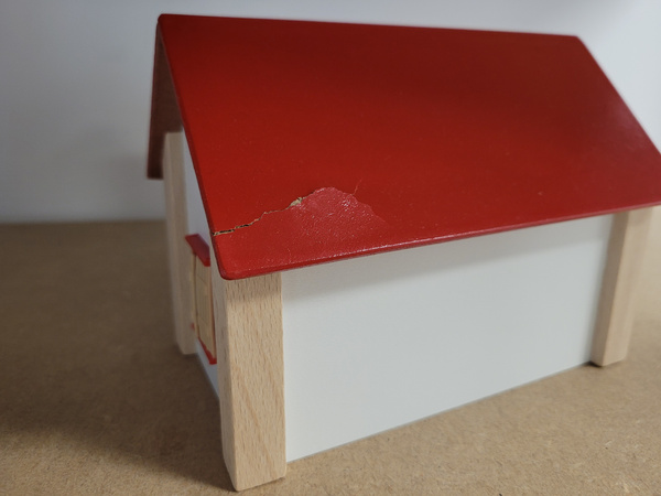 OUTLET Drewniana Farma Zagroda + figurki zwierzątka wiejskie gospodarstwo domowe 23 elementy WADLIWA