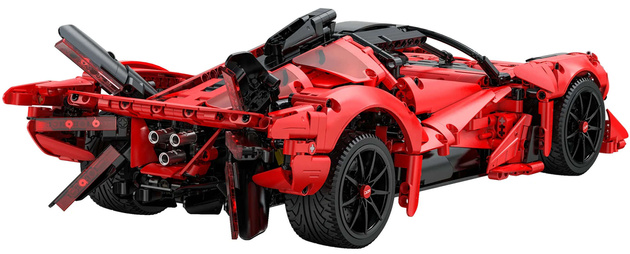 Klocki CaDA Duży samochód sportowy APE Supercar + pojazd miejski Zdalnie sterowany RUF CTR 2017 2045 el