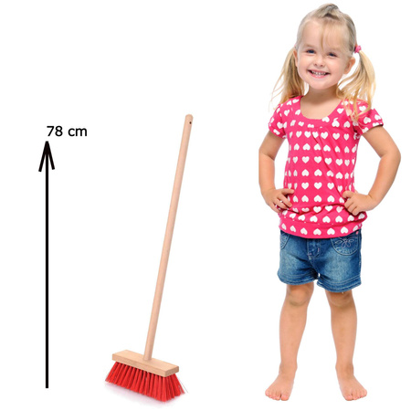 Miotła dla dzieci ulicowa drewniana 78 cm Klein 6640