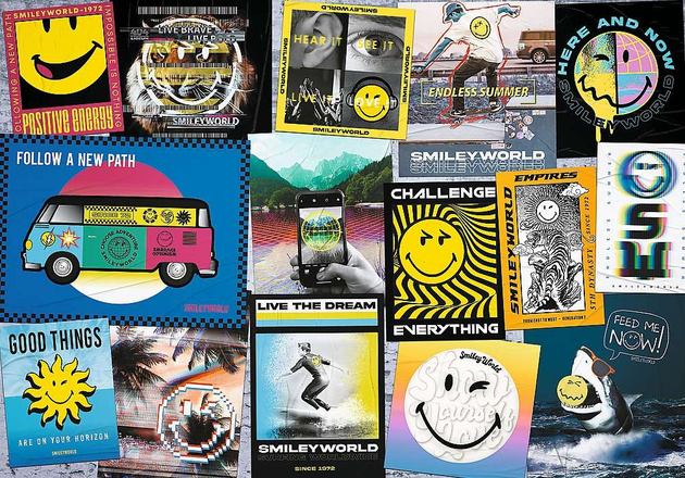 Smiley World Puzzle 1000 elementów Żyj pozytywnie!