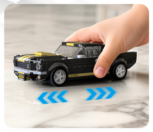 Klocki konstrukcyjne CaDA wyścigówka Samochód wyścigowy Shelby GT 350H Auto sportowe 285 elementów